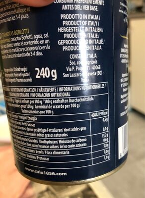 CIRIO BORLOTTI 400 GR X12