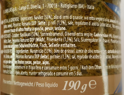 DIVELLA PESTO ALLA GENOEVESE 190 GR X 12