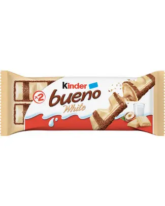 [015749 KINDER BUENO WHITE] KINDER BUENO WHITE T2 43GR (30-Pack)