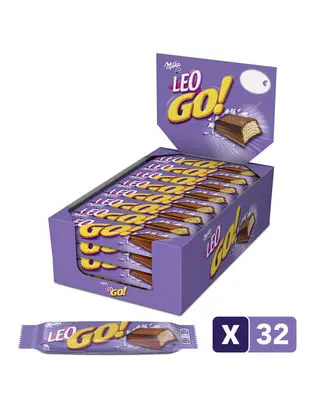 [015200 MILKA LEO GO] MILKA LEO GO GAUFRETTES 48GR (32-Pack)
