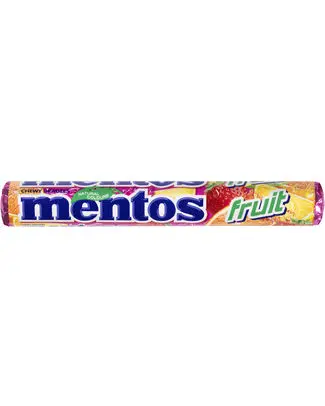 [025153 MENTOS FRUIT 38 GR] MENTOS FRUIT SINGLE 38GR (40-Pack)