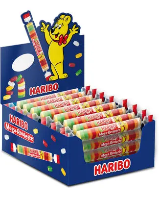 [037246 HARIBO MEGA ROULETTE FRUITS] HARIBO MEGA ROULETTE FRUITS 45GR X 40