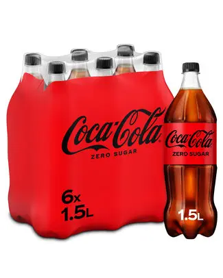 [052168 COCA ZERO 1.5] COCA COLA COKE ZERO PET 1,5L X 6