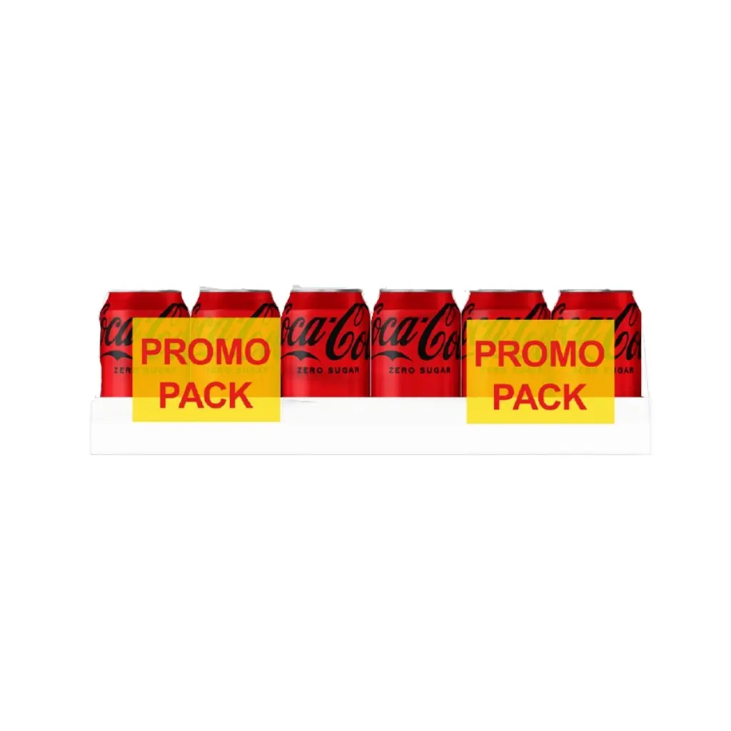 [430280 COCA ZERO 33 PROMO] COCA COLA ZERO FAT CANS 33CL 24-Pack (PromoPack)