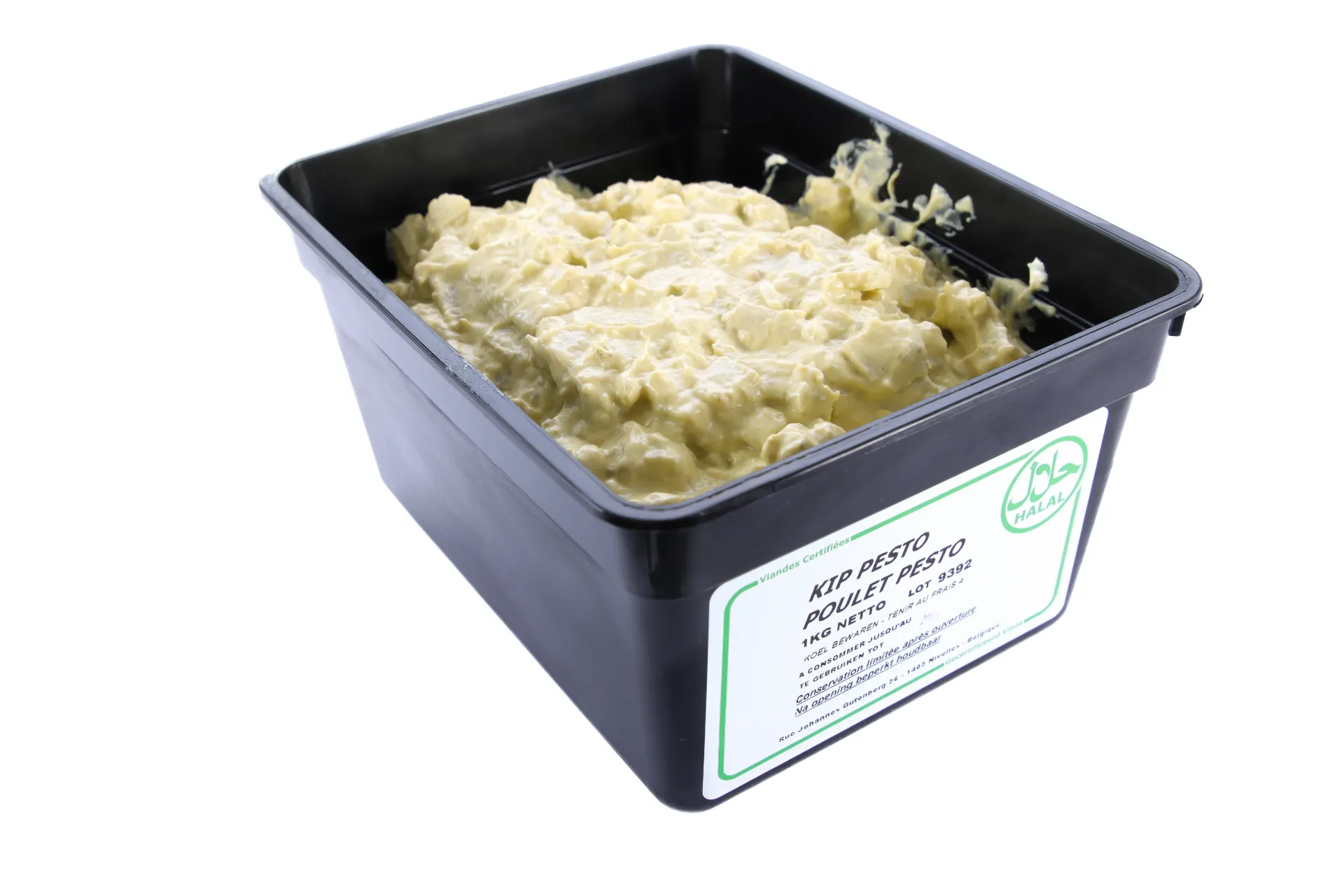 SALADE DE POULET PESTO VERT 1KG AUDRY'S