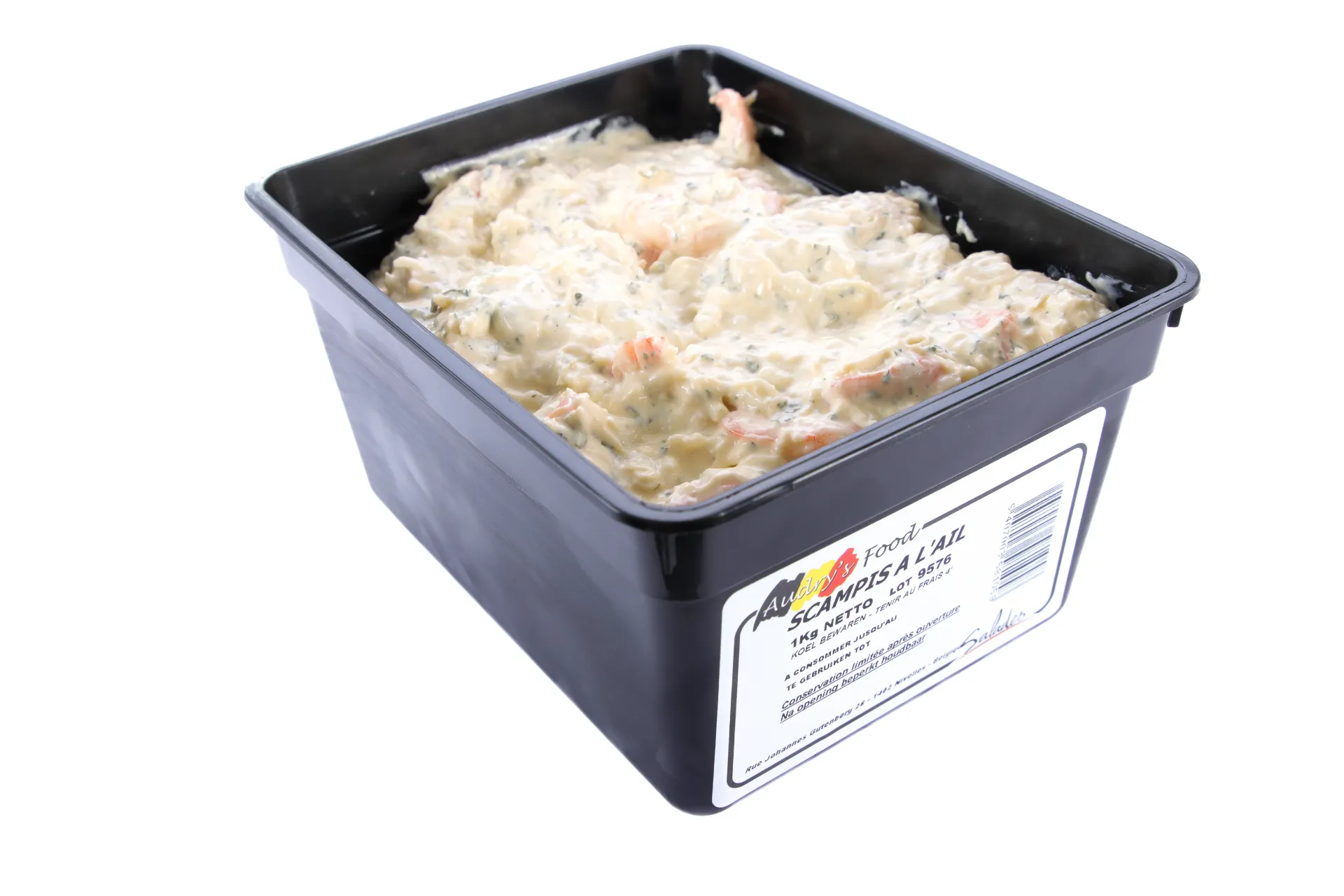 SALADE DE SCAMPIS A L'AIL 1KG AUDRY'S