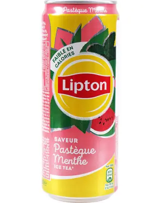 [052641] LIPTON ICE TEA PASTEQUE MENTHE NON PETILLANT SLEEK CANS 33CL