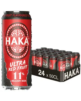 [049438] HAKA ULTRA RED FRUIT 11° CANS 50CL
