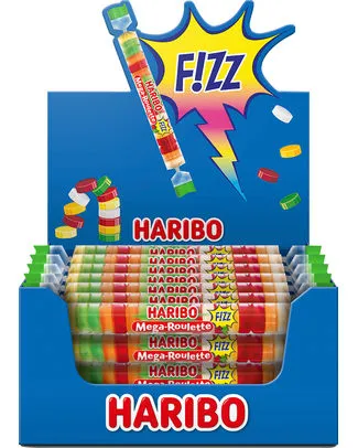 [037251] HARIBO MEGA ROULETTE FRUITS FIZZ CITRIC 45GR