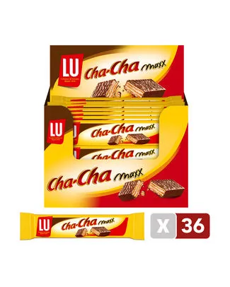 LU CHA-CHA MAXX GAUFRETTES AU CHOCOLAT 34,3GR