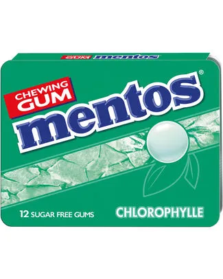 [025037] MENTOS GUM BREEZE CHLOROPHYLLE BLISTER 12P