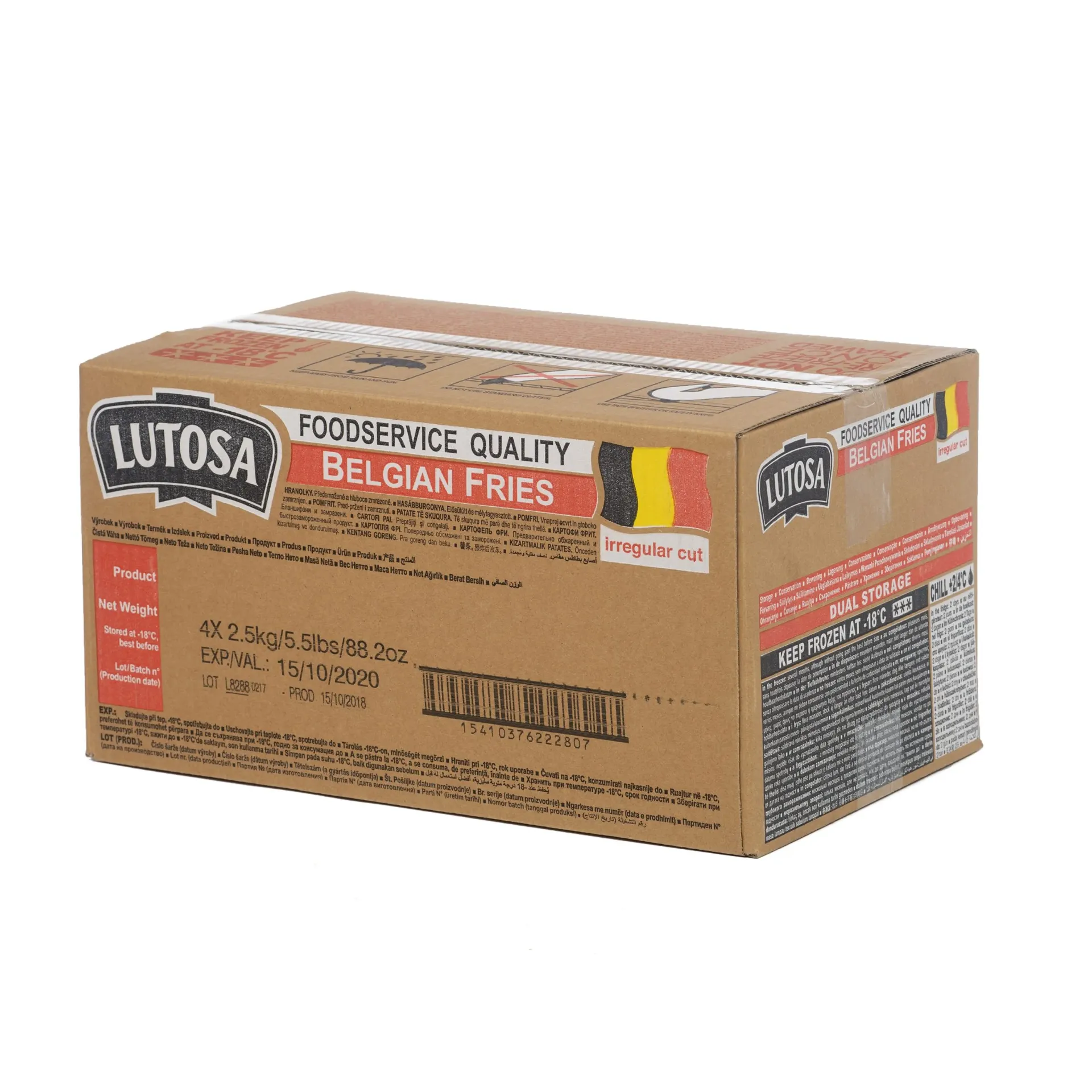 FRITES BELGES 12/12 4X2.5KG LUTOSA