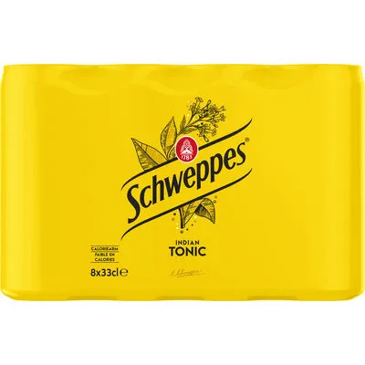 [052573] SCHWEPPES INDIAN TONIC SLEEK CANS 33CL X 24