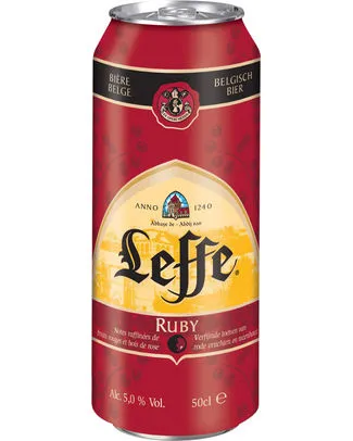 [049123] LEFFE RUBY 5° CANS 50CL 4-PACK