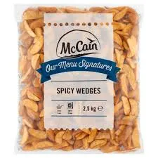 FRITE PATATOES WEDGES SPICY MC CAIN 2.5 KG