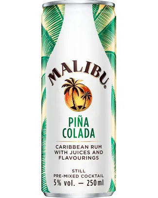 [054249] MALIBU PINA COLADA PREMIX CANS 25CL 5°
