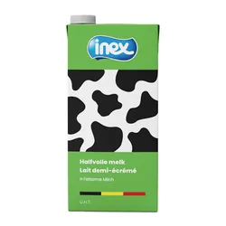 [77546] LAIT DEMI-ECREME 12X1L INEX VIS