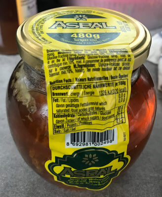 ASBAL 750GR PETEK /SIROP DE MIEL AVEC CIRE 750 GR