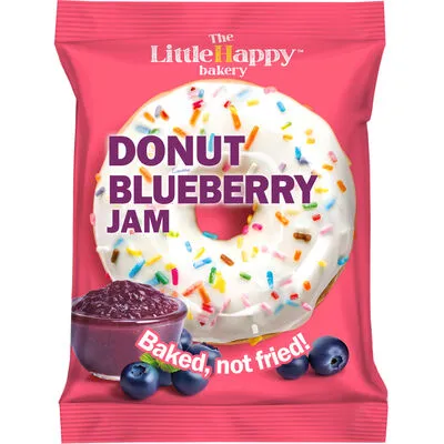 [049936] THE LITTLE HAPPY DONUT BLUEBERRY JAM 60GR