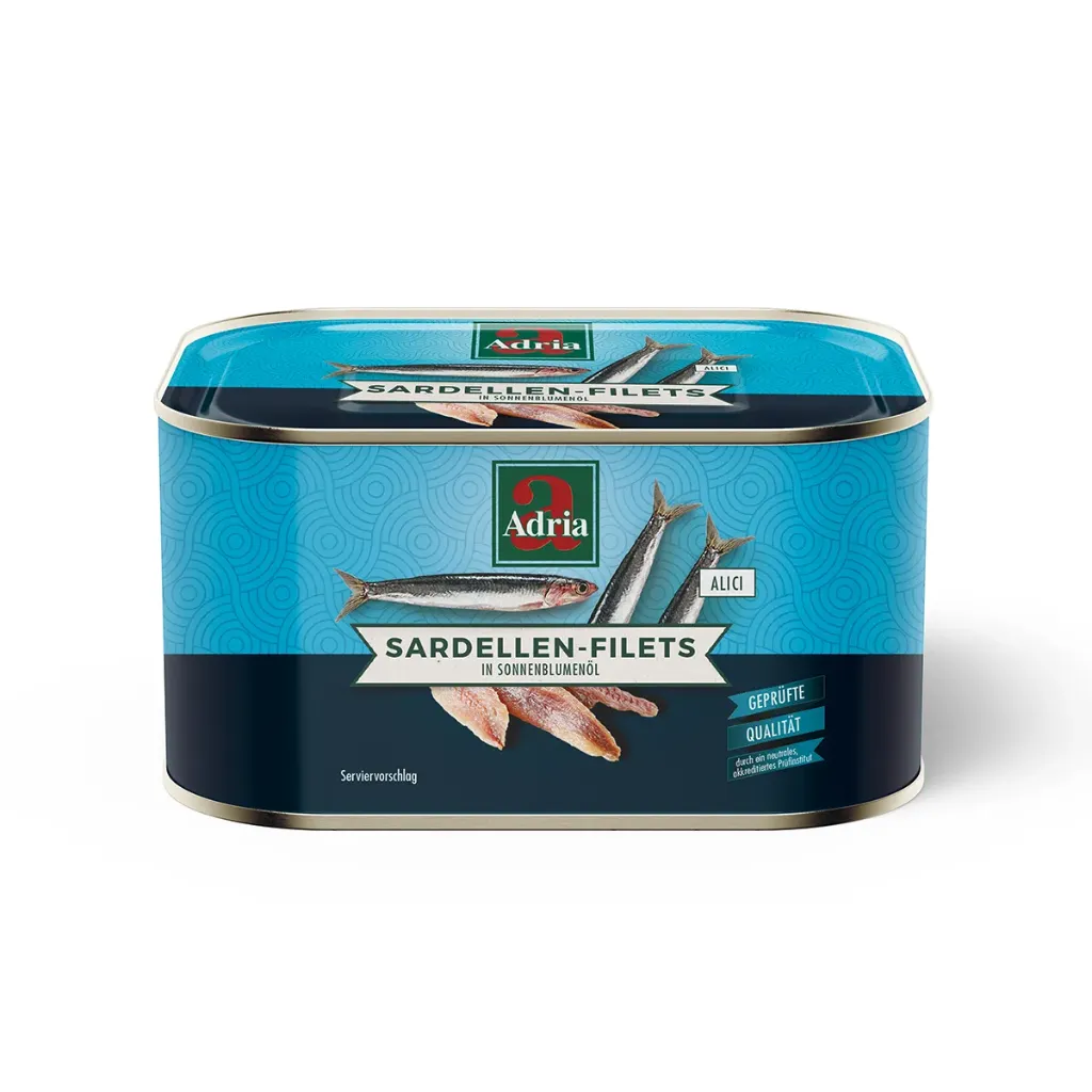 ADRIA FILET ANCHOIS OLIO 630 GR