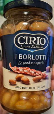 CIRIO BORLOTTI VETRO 370 GR X 12