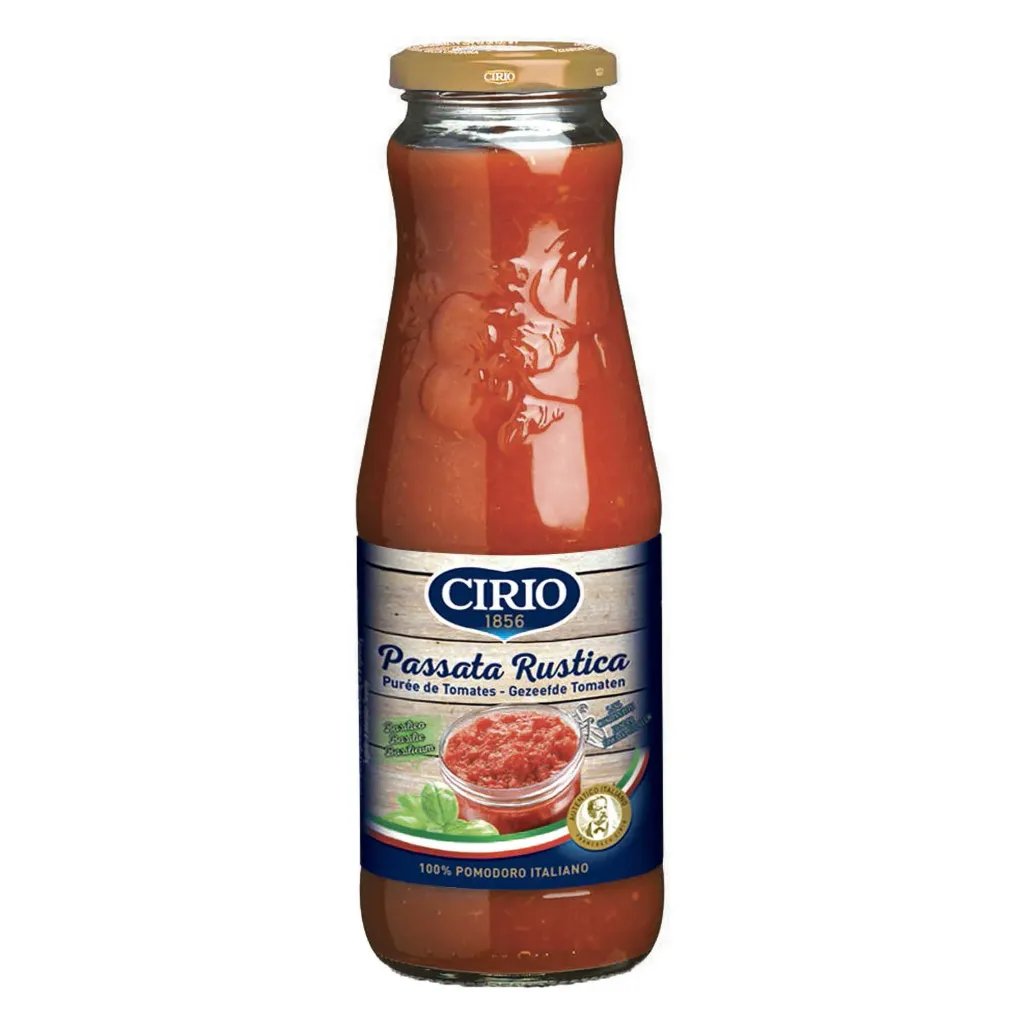 CIRIO PASSATA RUSTICA BASILIC 680 GR X 12