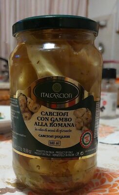 ITALCARCIOFI CARCIOFI GAMBO ROMANA OLIO 580 ML