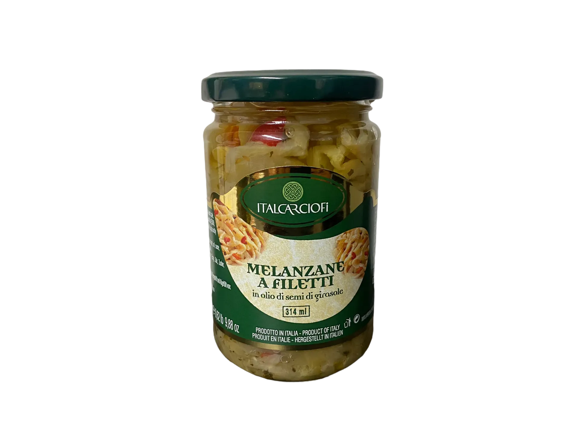 ITALCARCIOFI MELANZANE A FILETTI IN OLIO 314 ML X 12