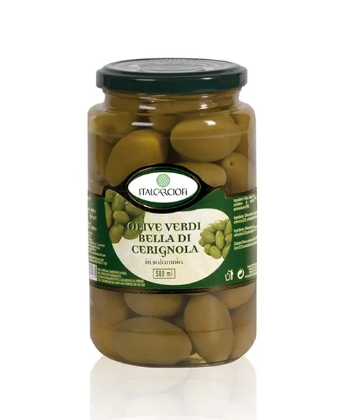 ITALCARCIOFI OLIVE VERDI BELLA DI CERIGNOLA 580 ML x 12