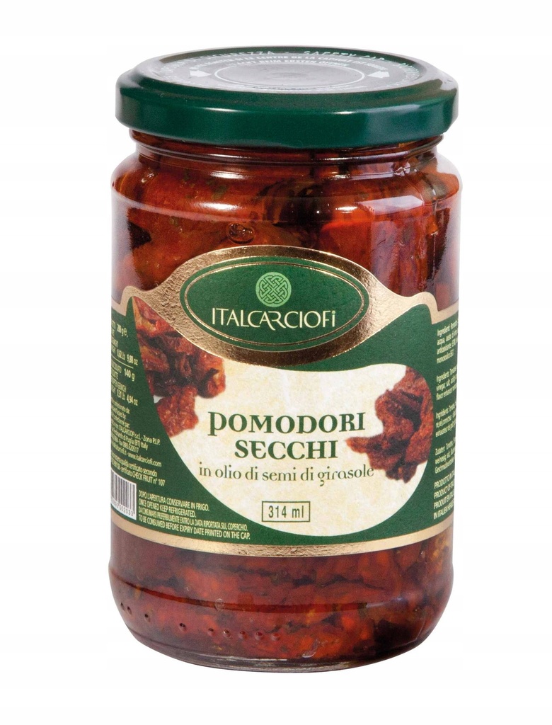 ITALCARCIOFI POMODORI SECCHI IN OLIO 314 ML X 12