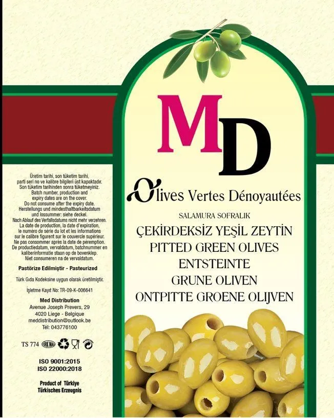 MD OLIVES VERTES DENOYAUTEES 4200 GR