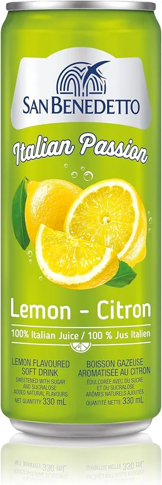 SAN BENEDETTO LIMONE PASSION CANETTE 330 ML X 24