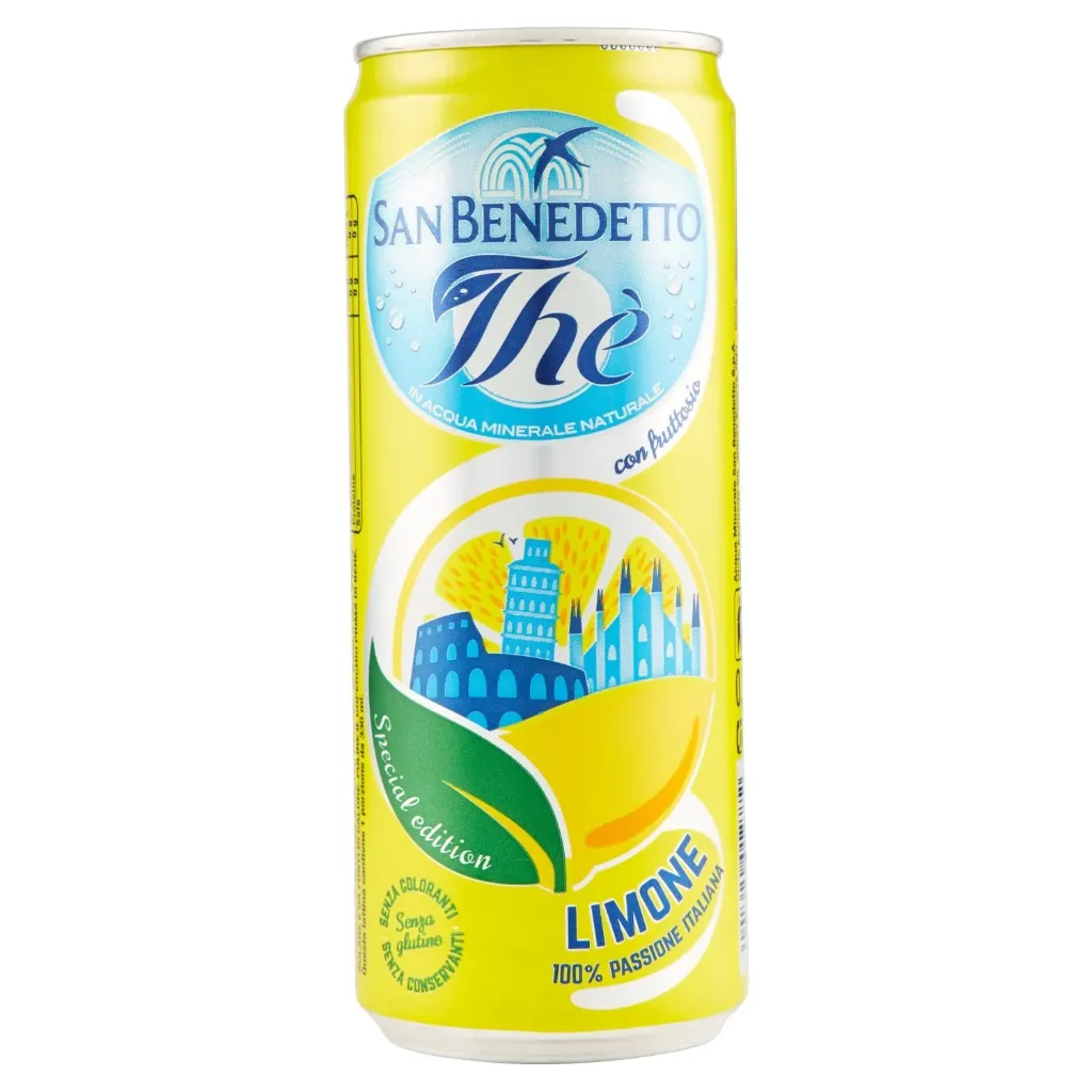 SAN BENEDETTO THE LIMONE CANETTE 330 ML X 24