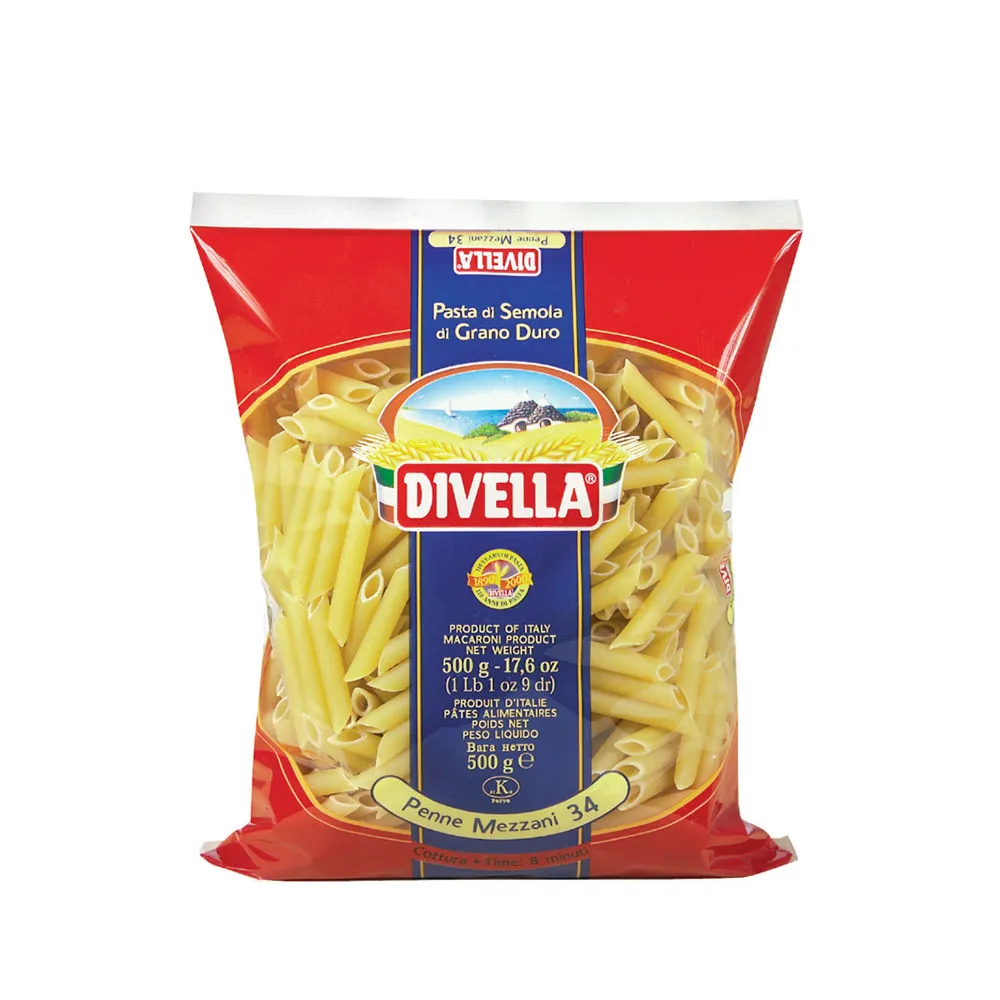 DIVELLA N 34 PENNE MEZZANI 500 GR X 24