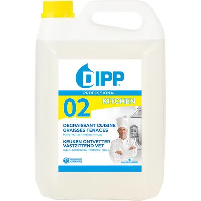 DIPP N°02 DEGRAISSANT CUISINE GRAISSES TENACES 5L
