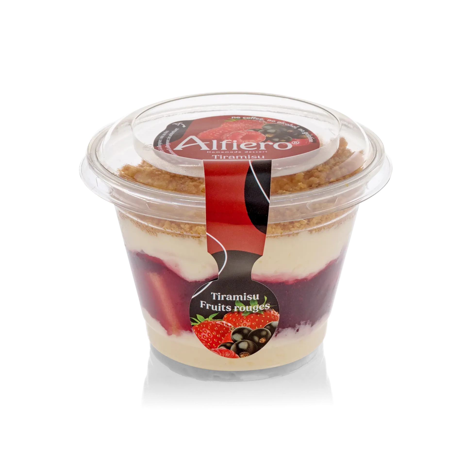 TIRAMISU FRUITS ROUGES 12X100 GR ALFIERO