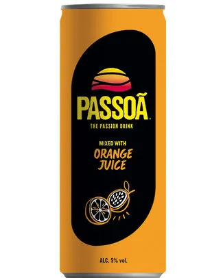 [053968] PASSOA ORANGE PREMIX 5° CANS 25CL