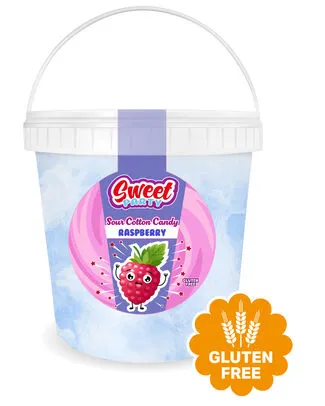 SWEET PARTY BARBE A PAPA FRAMBOISE CITRIQUE 40GR