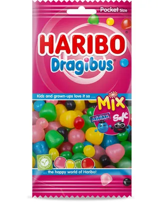 [029088] HARIBO FLOWPACK DRAGIBUS MIX 130GR