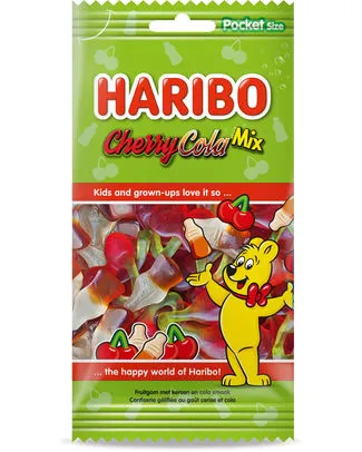 [029086] HARIBO FLOWPACK CHERRY COLA MIX 100GR