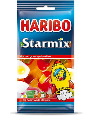 [029084] HARIBO FLOWPACK STARMIX 100GR