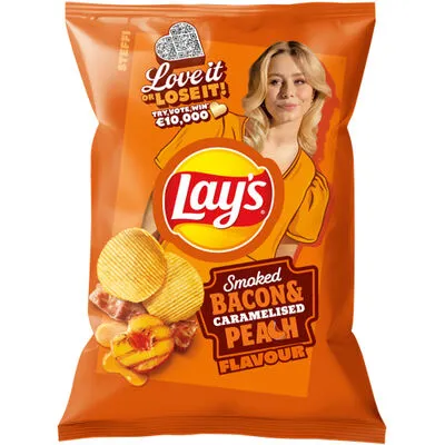 [044721] LAY S MAX SMOKED BACON CARAMELIZED PEACH 185GR