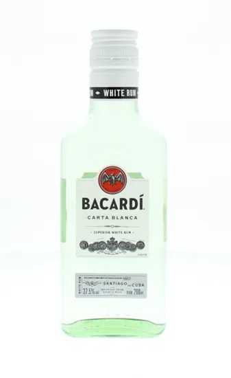 Bacardi Carta Blanca 37.5° 0.2L