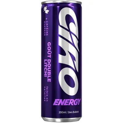 CIAO ENERGY DRINK DOUBLE LITCHI CANS 25CL