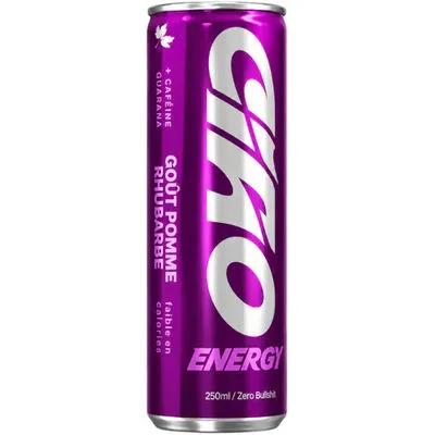 CIAO ENERGY DRINK POMME RHUBARBE CANS 25CL