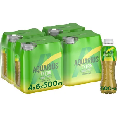 [015063] AQUARIUS EXTRA APPLE KIWI PET 50CL X 24