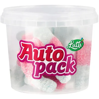 [037120] LUTTI AUTOPACK BOUTEILLES BUBBLEGUM 150GR X 12