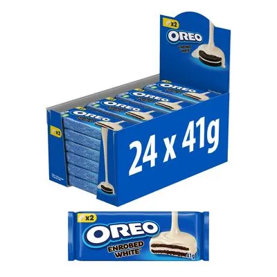 [015713] OREO BISCUITS ENROBES GOUT CHOCOLAT BLANC 41GR