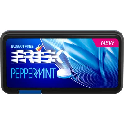 [025442] FRISK PEPPERMINT FLAT PACK 21GR x 12