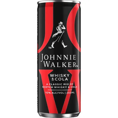 [054439] JOHNNIE WALKER & COLA 10° CANS 25CL